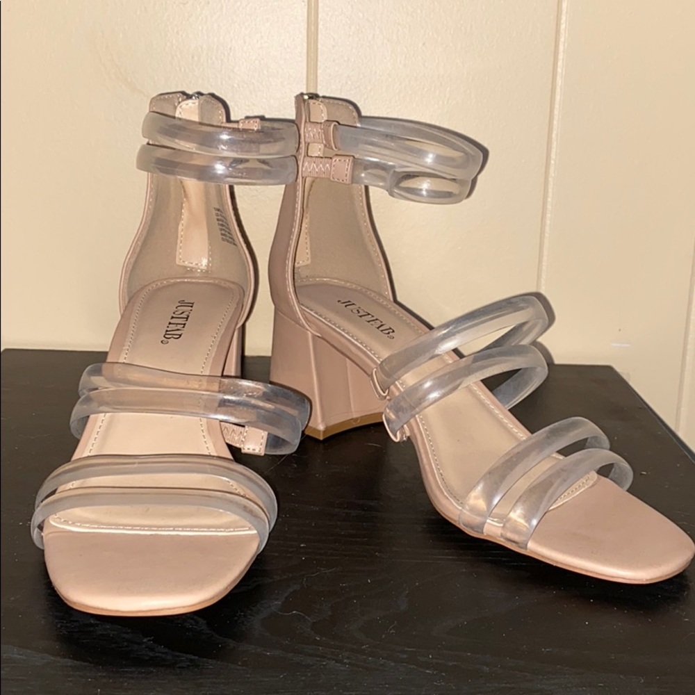 JustFab Heeled Block Sandals